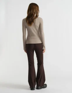 D-LUXE LONG SLEEVE RIB TOP