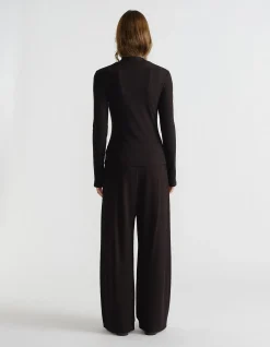 D-LUXE LONG SLEEVE RIB TOP