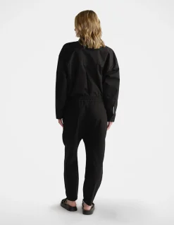 D-Luxe Oversized Funnel Neck Cotton Shirt