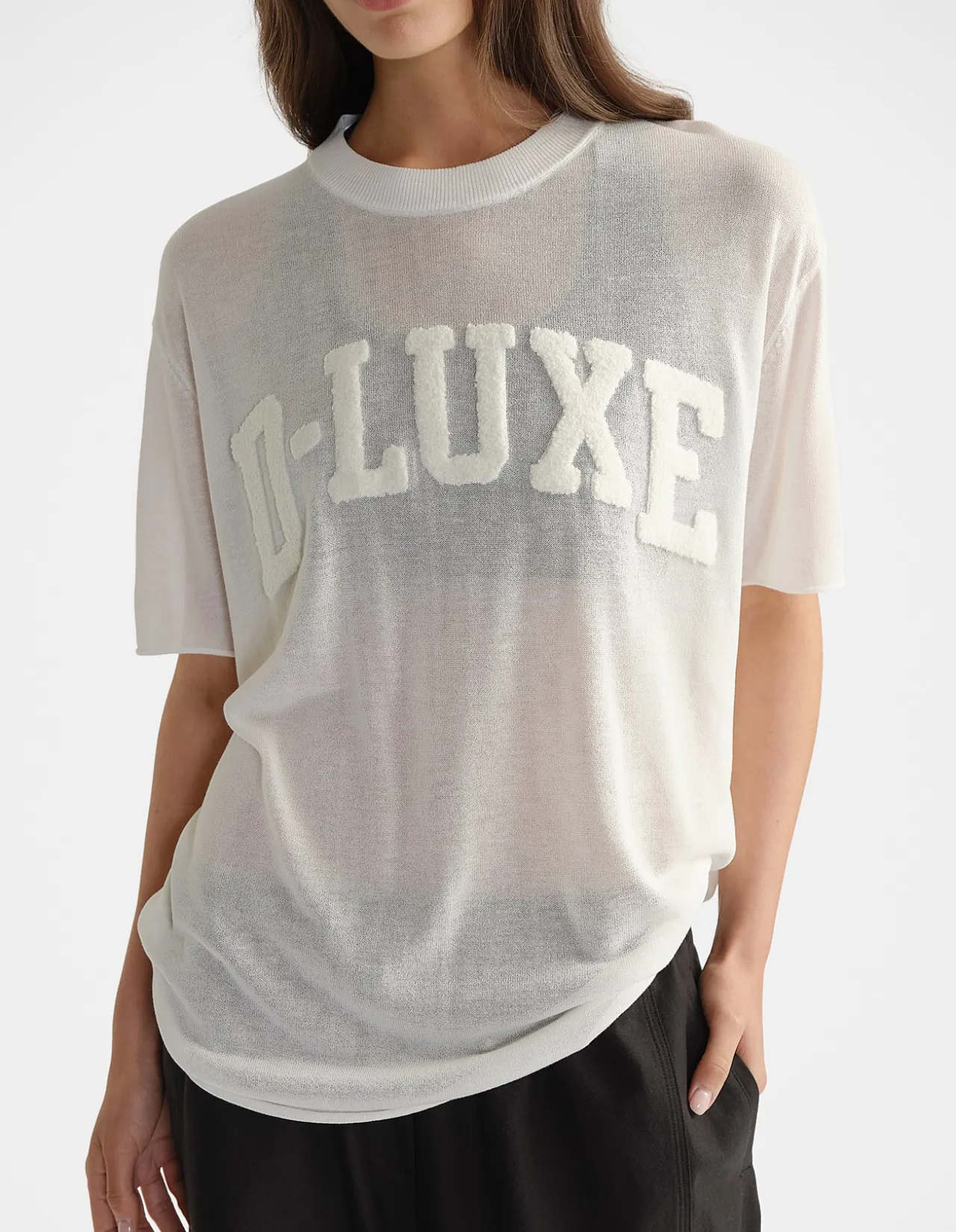 D-LUXE FINE KNIT TEE