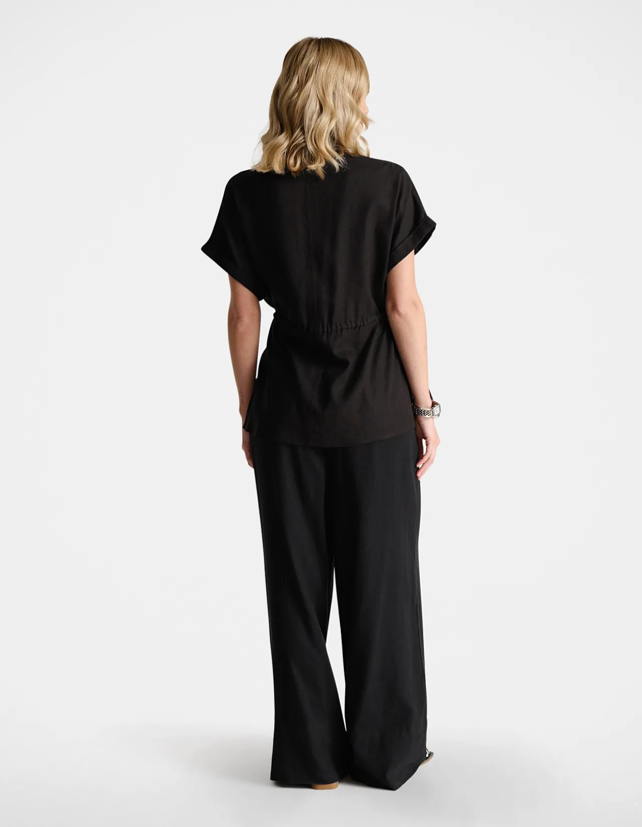 D-LUXE LINEN BLEND SS SHIRT