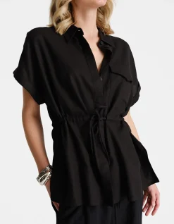 D-LUXE LINEN BLEND SS SHIRT