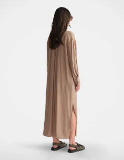 D-LUXE TEXTURED SHIRT DRESS
