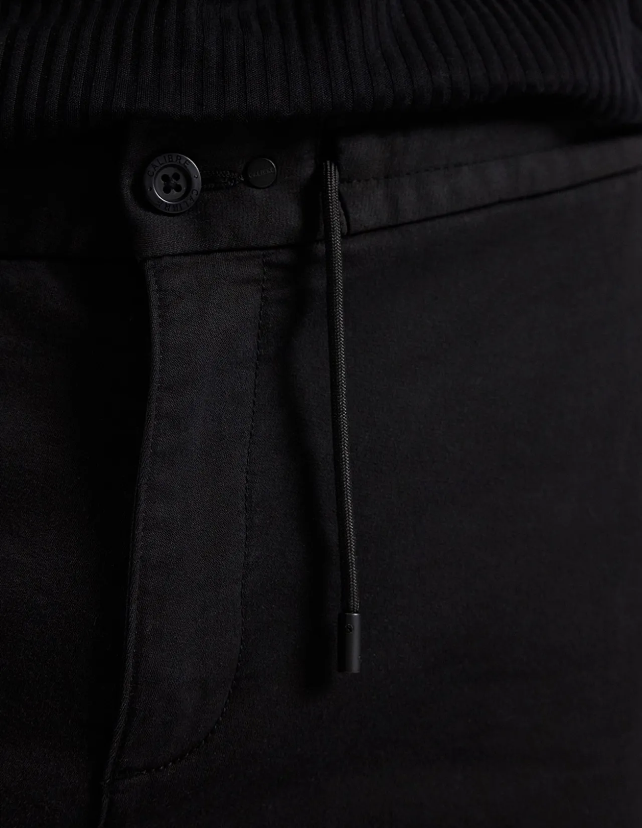 Dobby Denim Drawstring Pants