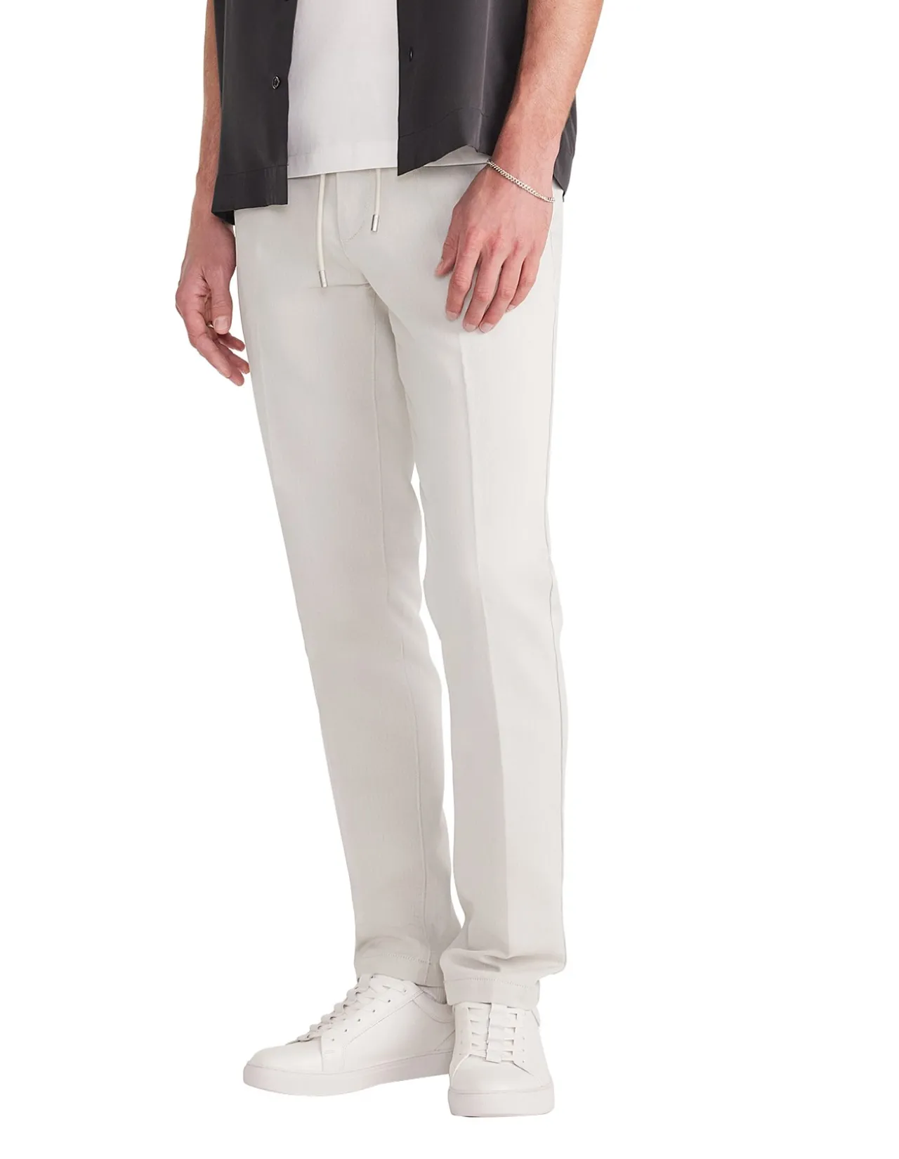 Dobby Denim Drawstring Pants