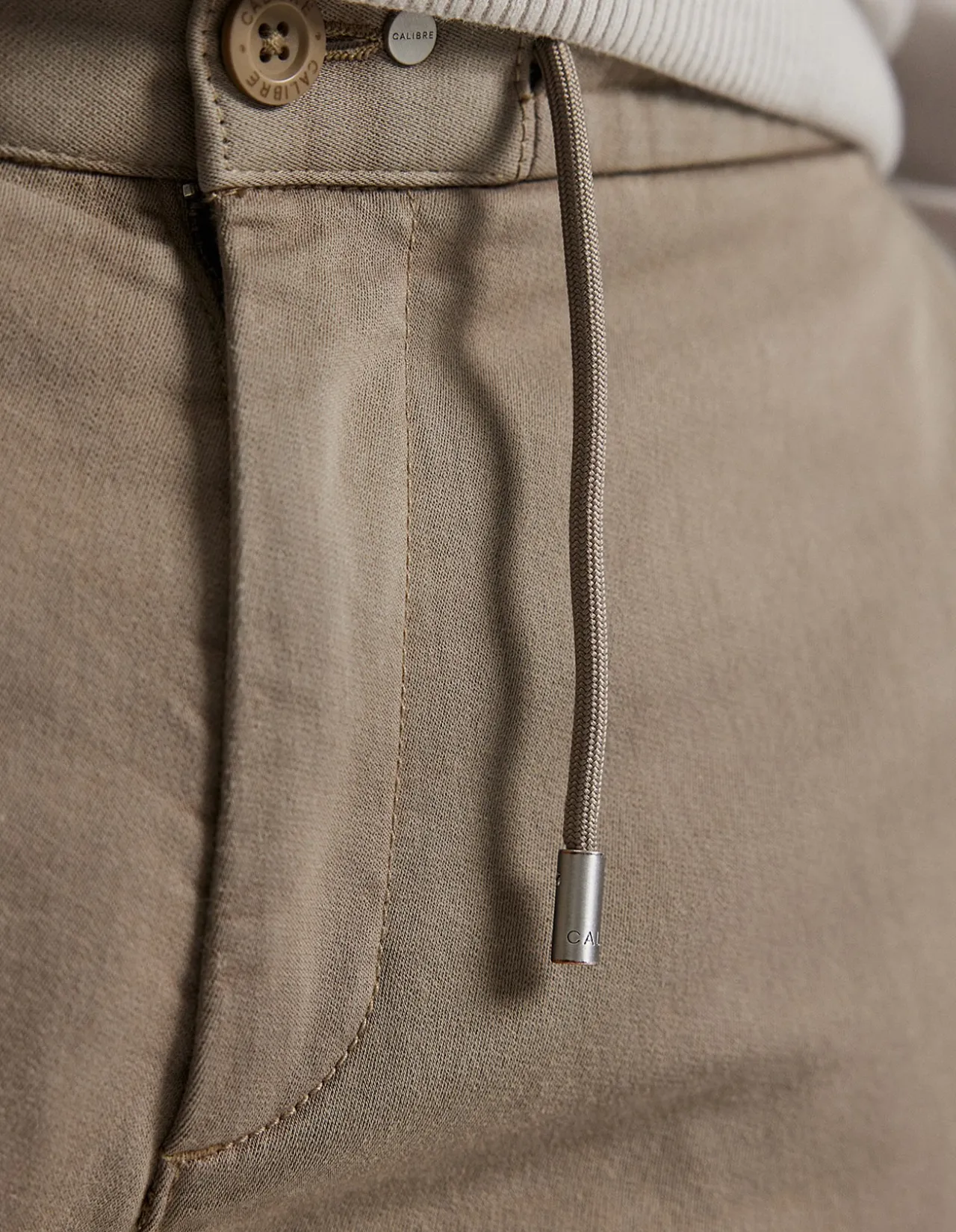Dobby Denim Drawstring Pants