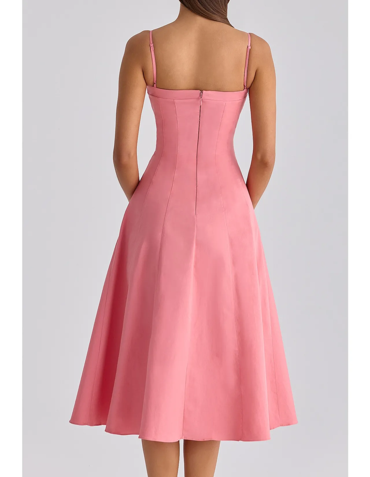 DOLLY'COTTON FLARED MIDI SUNDRESS