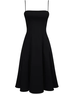 DOLLY FLARED MIDI SUNDRESS