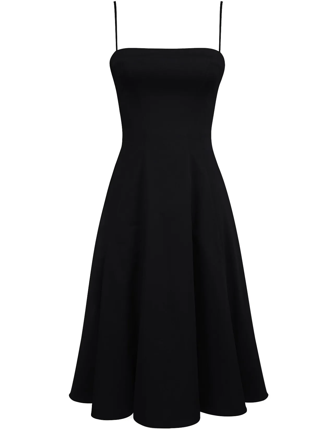 DOLLY FLARED MIDI SUNDRESS