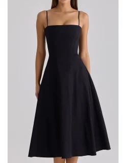 DOLLY FLARED MIDI SUNDRESS