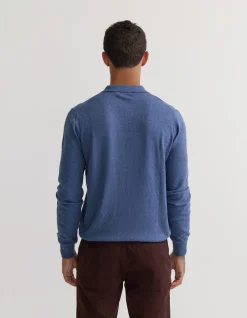 DOMINIC OPEN POLO COLLAR KNIT