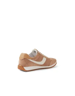 Donnie Latte Suede Retro Trainers