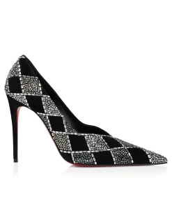 DORIA 100 VEAU VELOURS BLACK PUMP