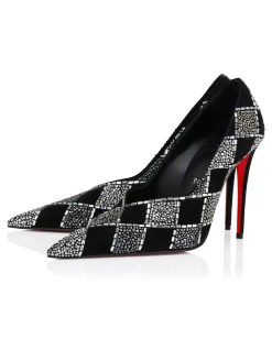 DORIA 100 VEAU VELOURS BLACK PUMP
