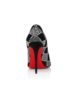 DORIA 100 VEAU VELOURS BLACK PUMP