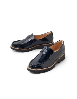 Dorky Chunky Tread Patent Loafers