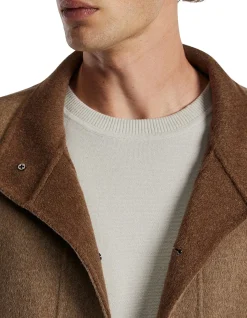 DOUBLE FACE FUNNEL NECK COAT