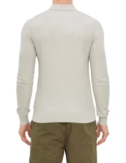 Drift Knitted Polo Slim Fit Dark Ink