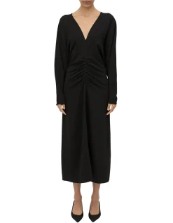 Dune Draped Waist Midi Dress