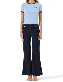 Eastcoast Flare High Rise Dark Indigo Jeans