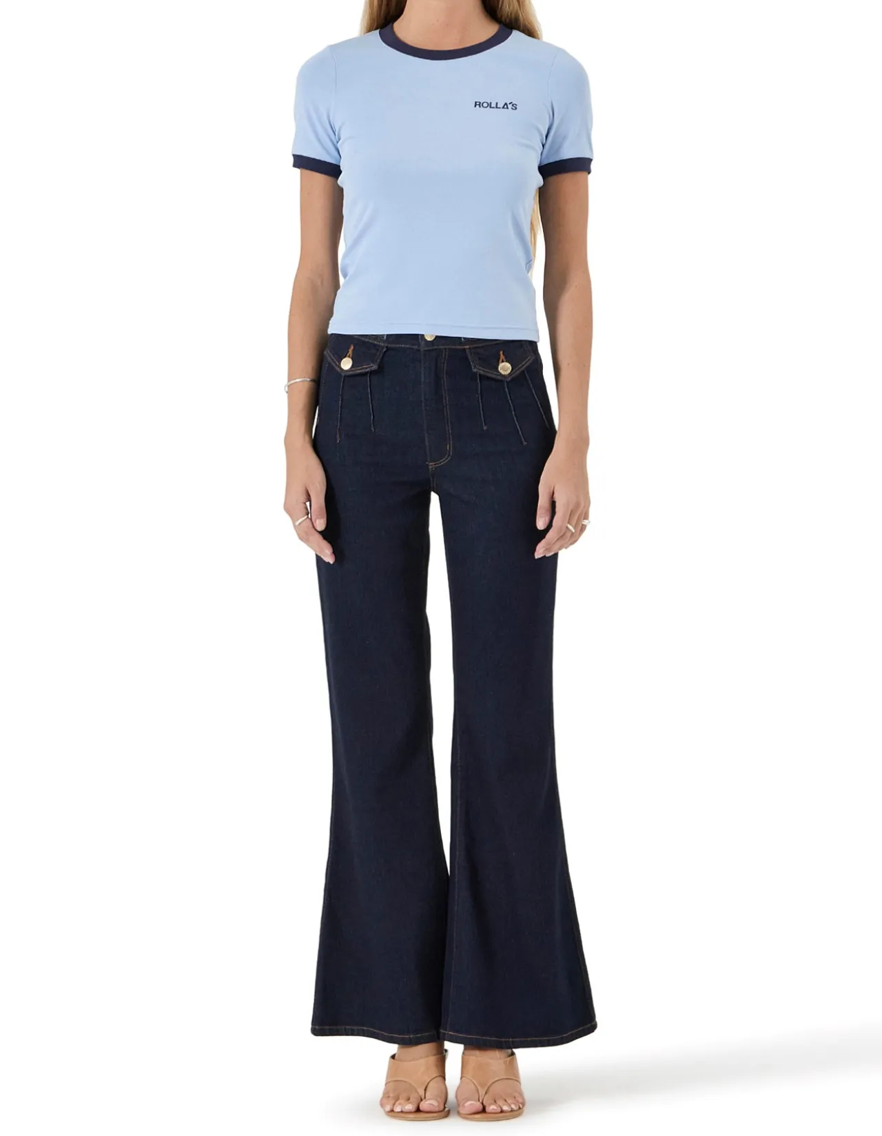 Eastcoast Flare High Rise Dark Indigo Jeans