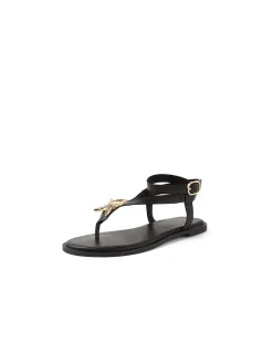 EAST Starfish Embellished Leather Sandals