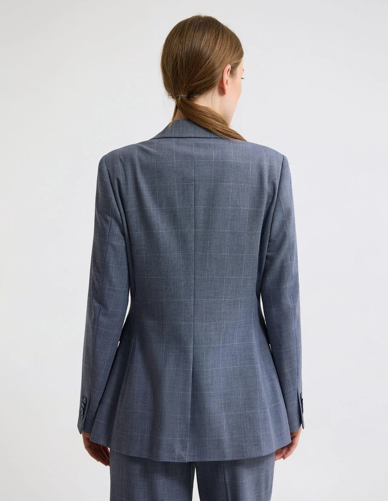 EBONY WOOL BLEND SUIT JACKET