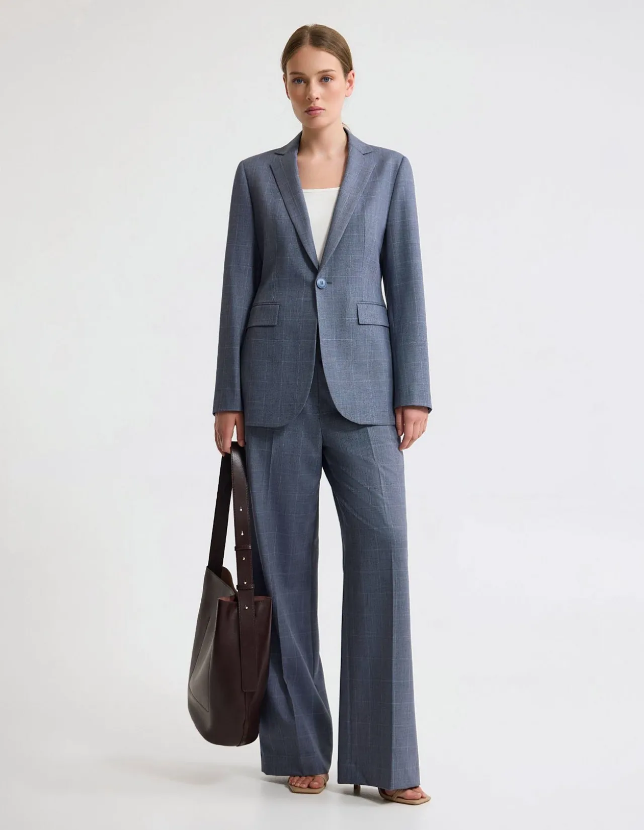 EBONY WOOL BLEND SUIT JACKET