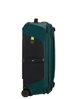 Ecodiver 67cm Water Resistant Wheeled Duffle Dark Teal Lime