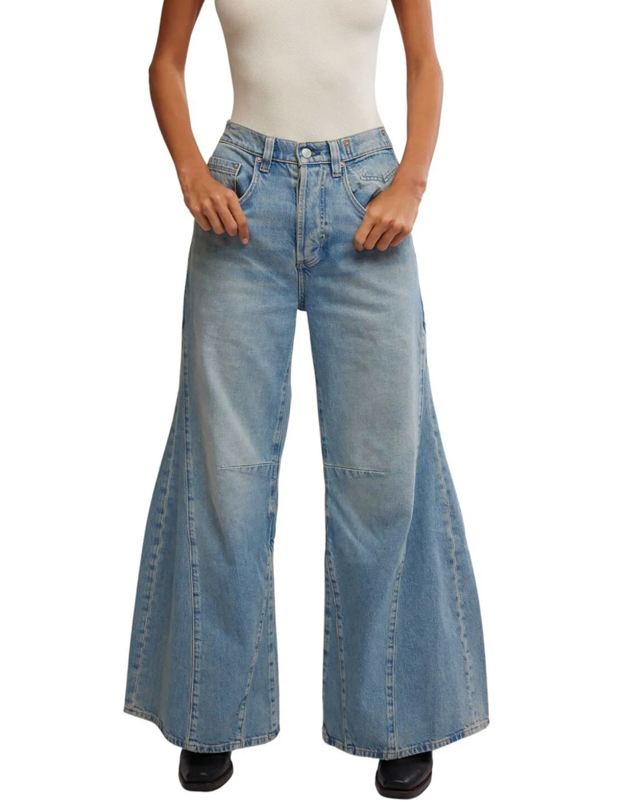 Eden High Rise Slouchy Flare Denim Jeans