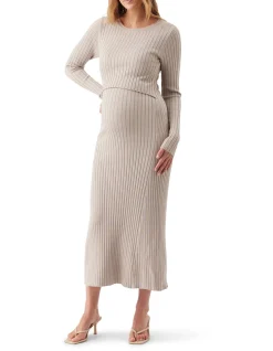 EDEN KNIT NURSING DRESS