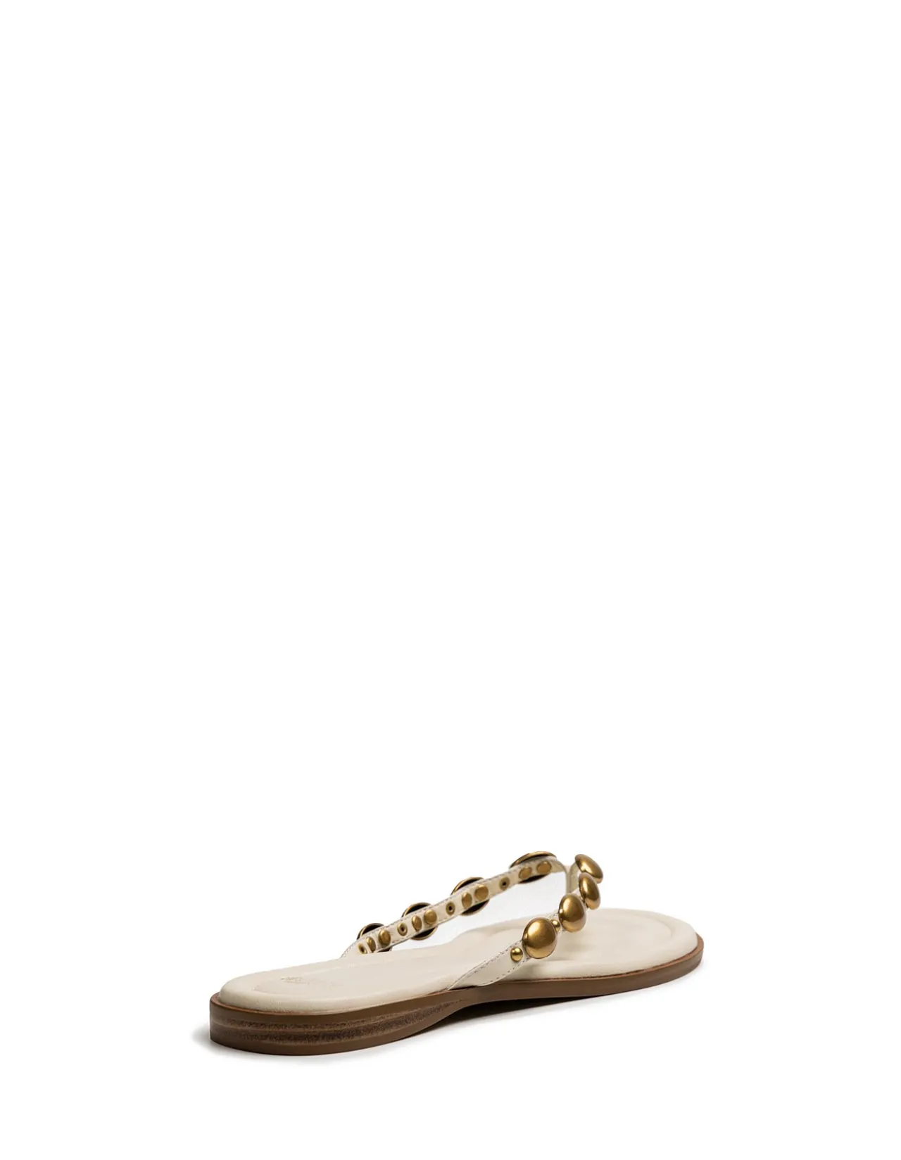 Ediva Vintage Ivory Leather Thong