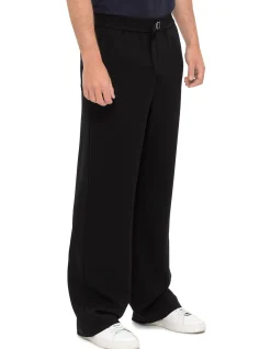 Elasticated Waist Trousers Black