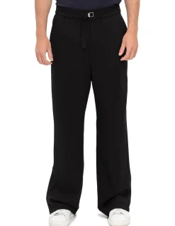 Elasticated Waist Trousers Black