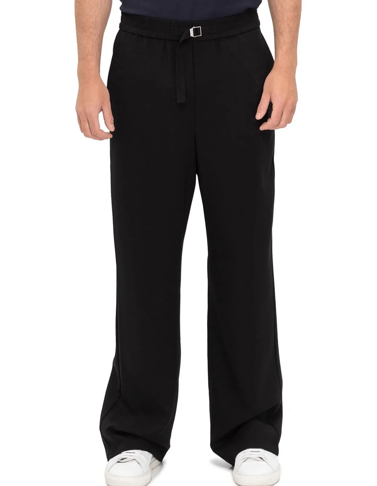 Elasticated Waist Trousers Black