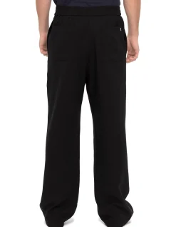 Elasticated Waist Trousers Black