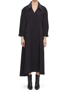 Elegant Long Sleeve Dress Black