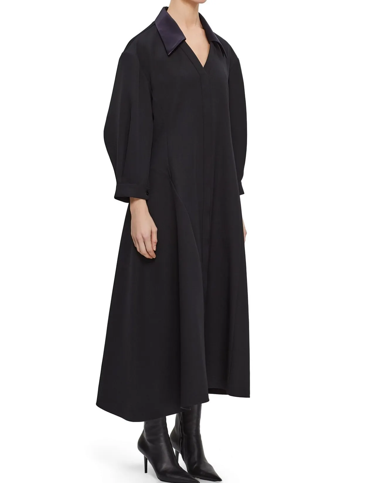 Elegant Long Sleeve Dress Black