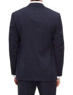Elegant Navy Wool Suit