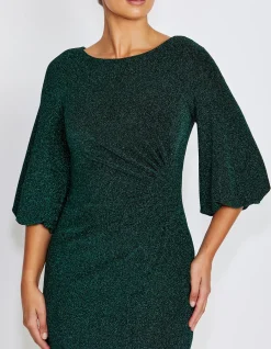 ELETTE FOREST LUREX DRESS