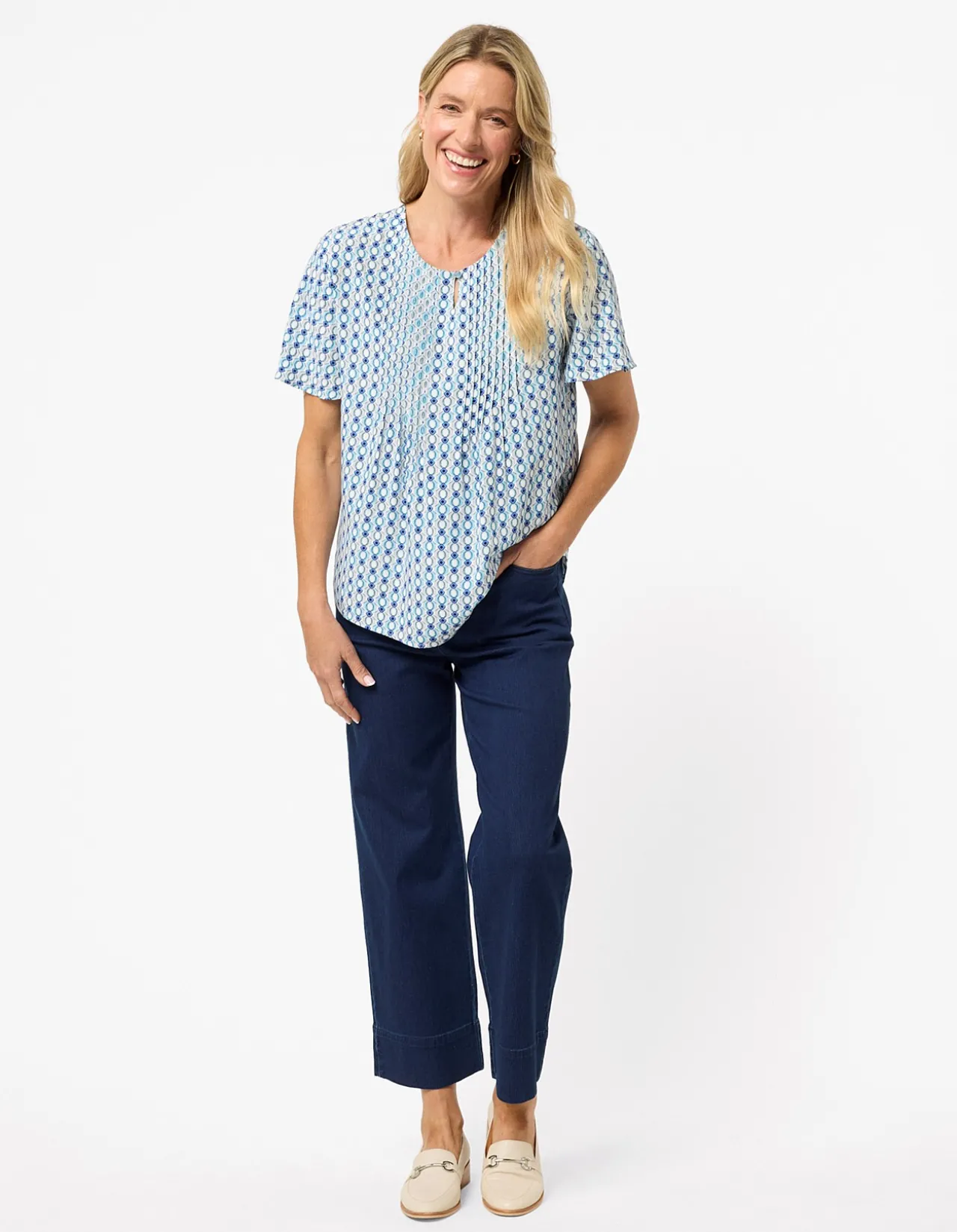 ELIE SHORT SLEEVE BLOUSE