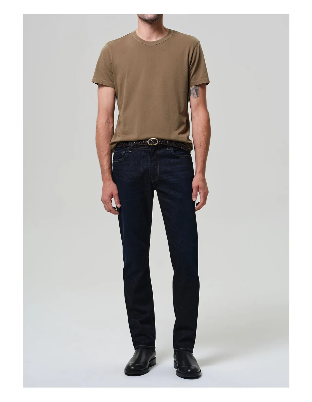 Elijah Relaxed Straight Cashmere Denim Jeans