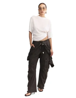 Elis Pima Cotton Boxy Tuck Tee