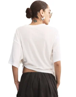 Elis Pima Cotton Boxy Tuck Tee