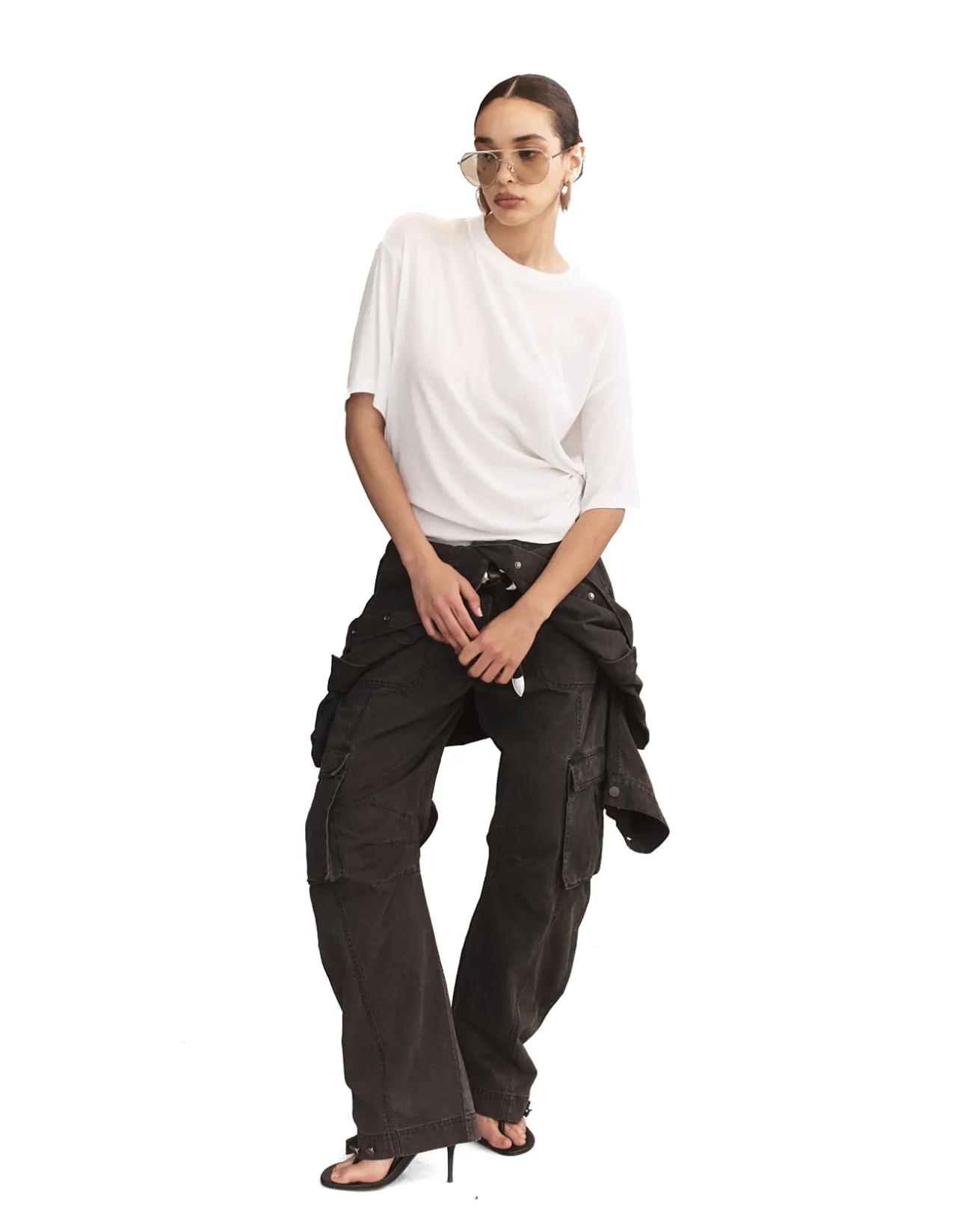 Elis Pima Cotton Boxy Tuck Tee