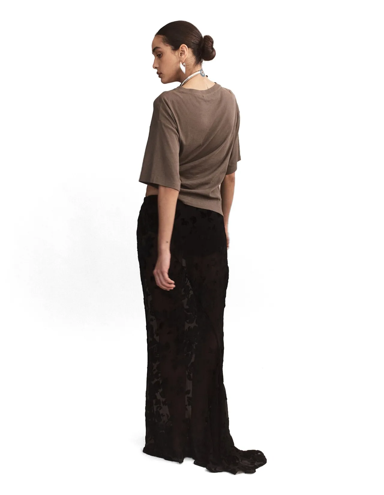 Elis Pima Cotton Boxy Tuck Tee