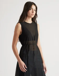 ELIZA SHEER MAXI DRESS