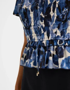 ELIZABETH PEPLUM TOP