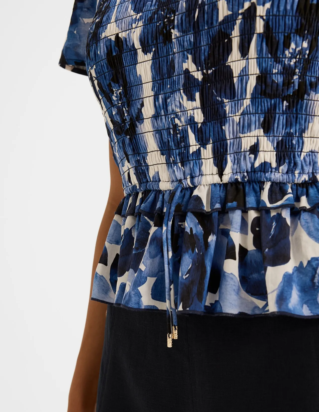 ELIZABETH PEPLUM TOP
