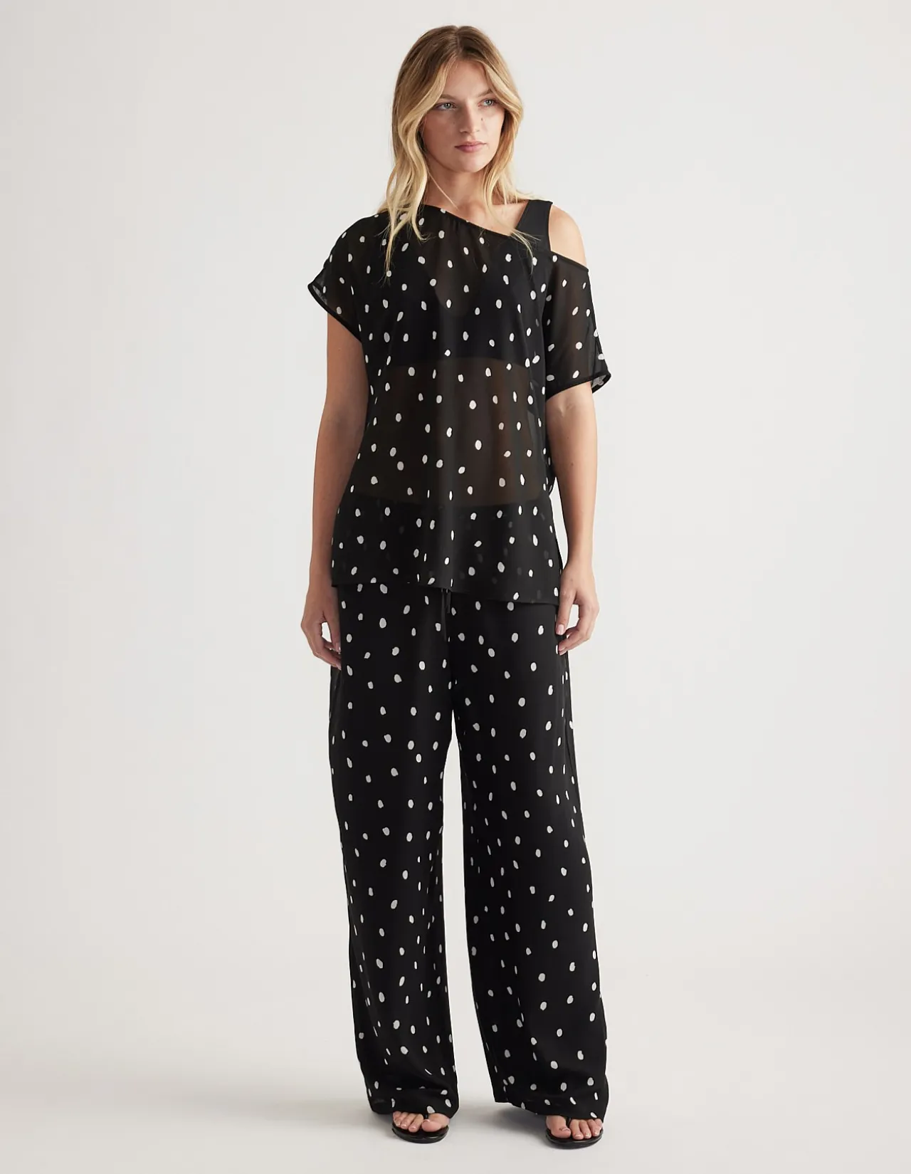 ELIZA OFF SHOULDER SHEER TOP